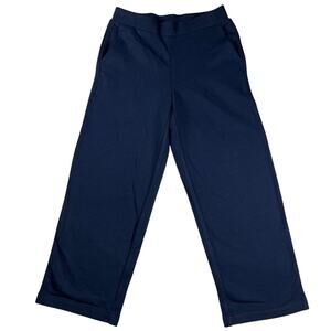 Haven Well Within Navy Blue Straight Leg Cropped Lounge Sweat Pants Size XS